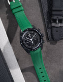 Curved Vertech Rubber Strap - Green - OM Luxury