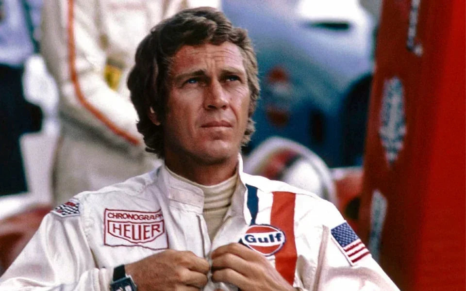 Steve McQueen at a motorsport event