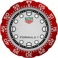 Mostrador do relógio TAG F1