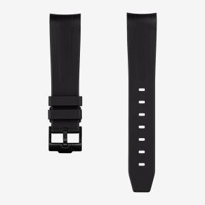 Curved Rubber Strap - Black