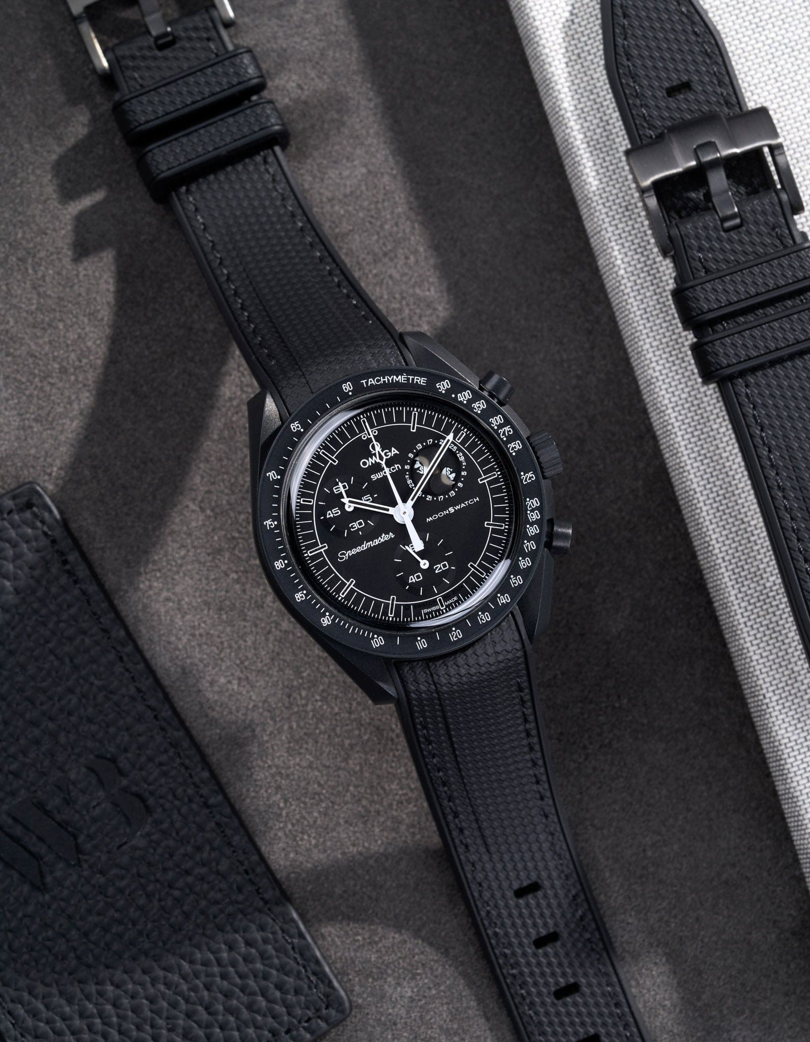 Cinturino in gomma Vertech curvo – Nero