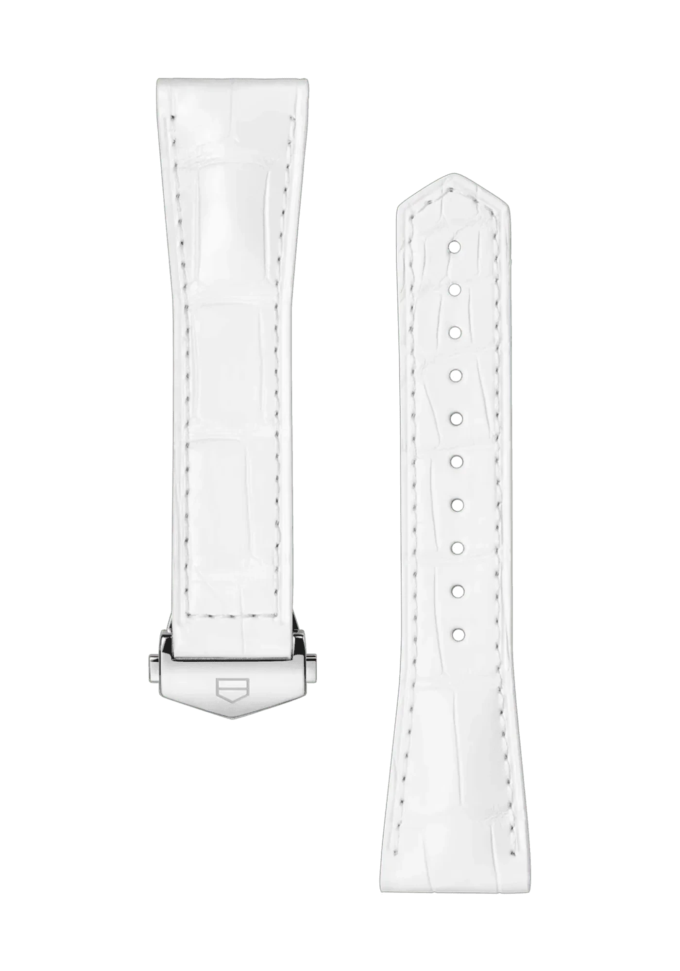 Valge nahast käevõru 39 mm