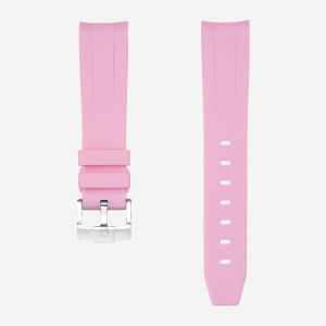 Curved Rubber Strap - Pink