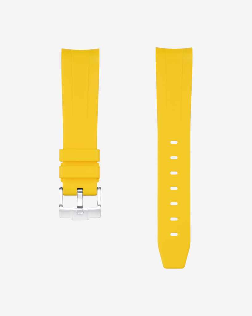 Cinturino in gomma curva – Giallo