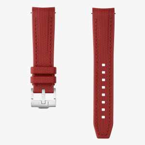 Curved Vertech Rubber Strap - Burgundy