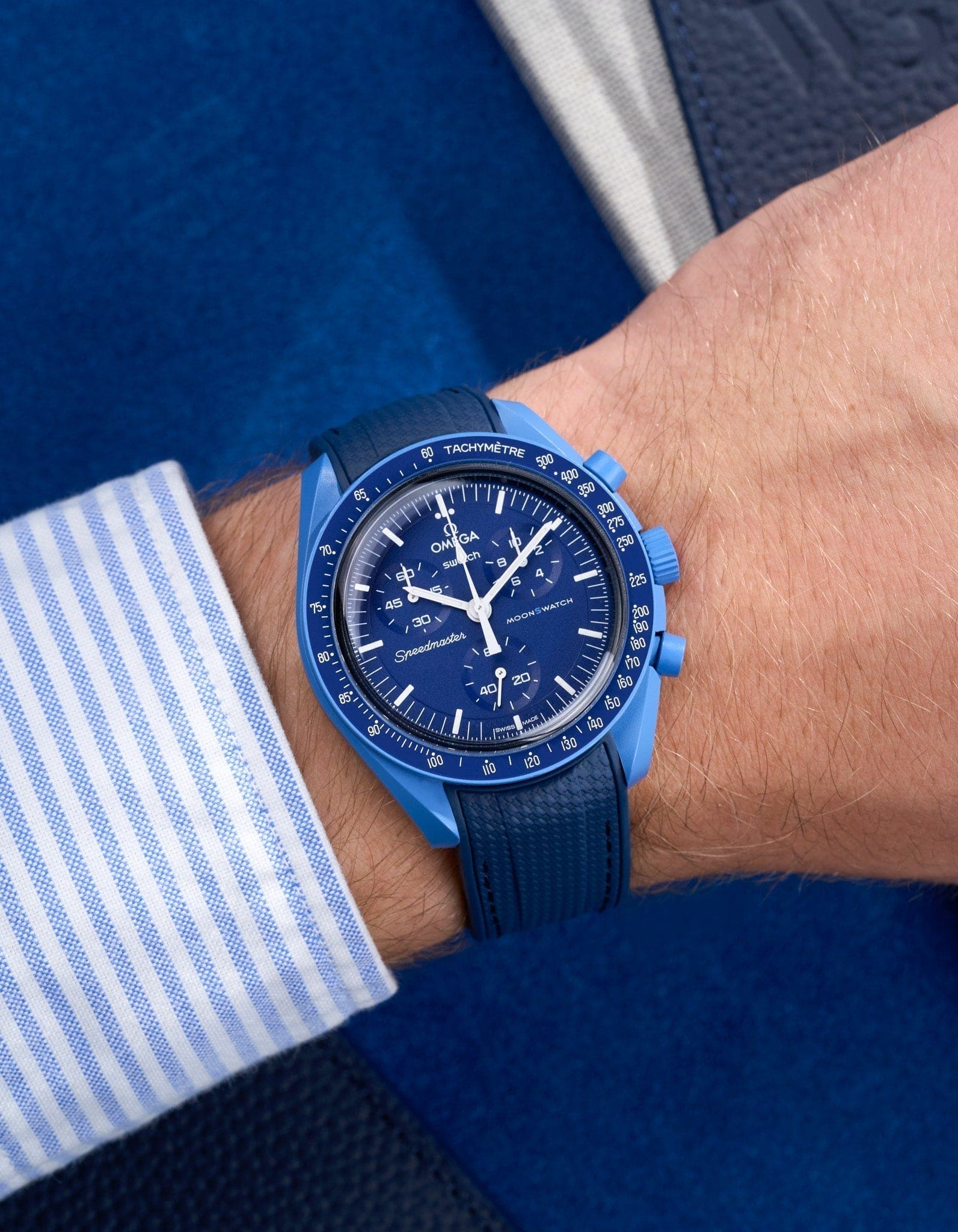 Cinturino in gomma Vertech Curvo – Blu