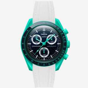 MoonSwatch Mission On Earth Watch - Polar Lights (Rubber Strap)