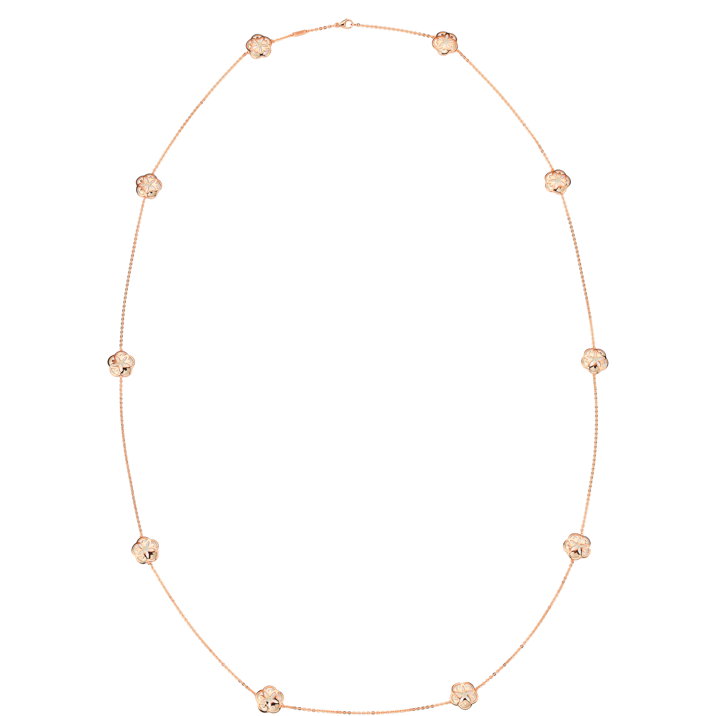 Gouden rozenkleurige ketting