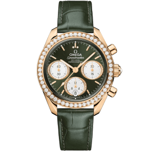 Speedmaster 38 mm, Moonshine™ gold on alligator