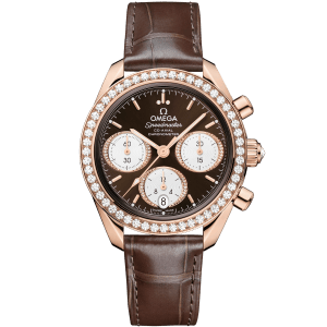 Speedmaster 38 mm, Sedna™ gold on alligator