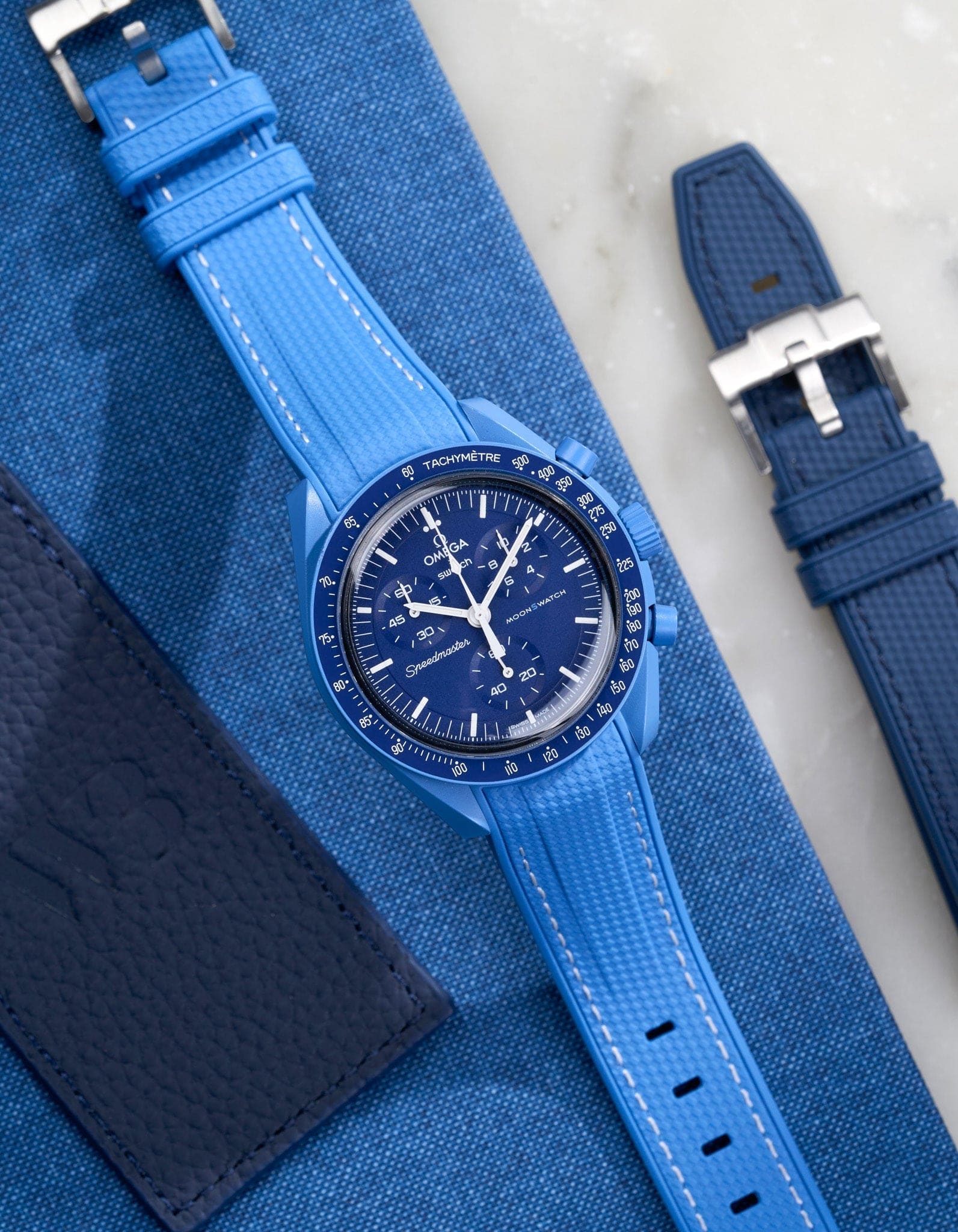 Cinturino in gomma Vertech Curvo – Neptune Blue