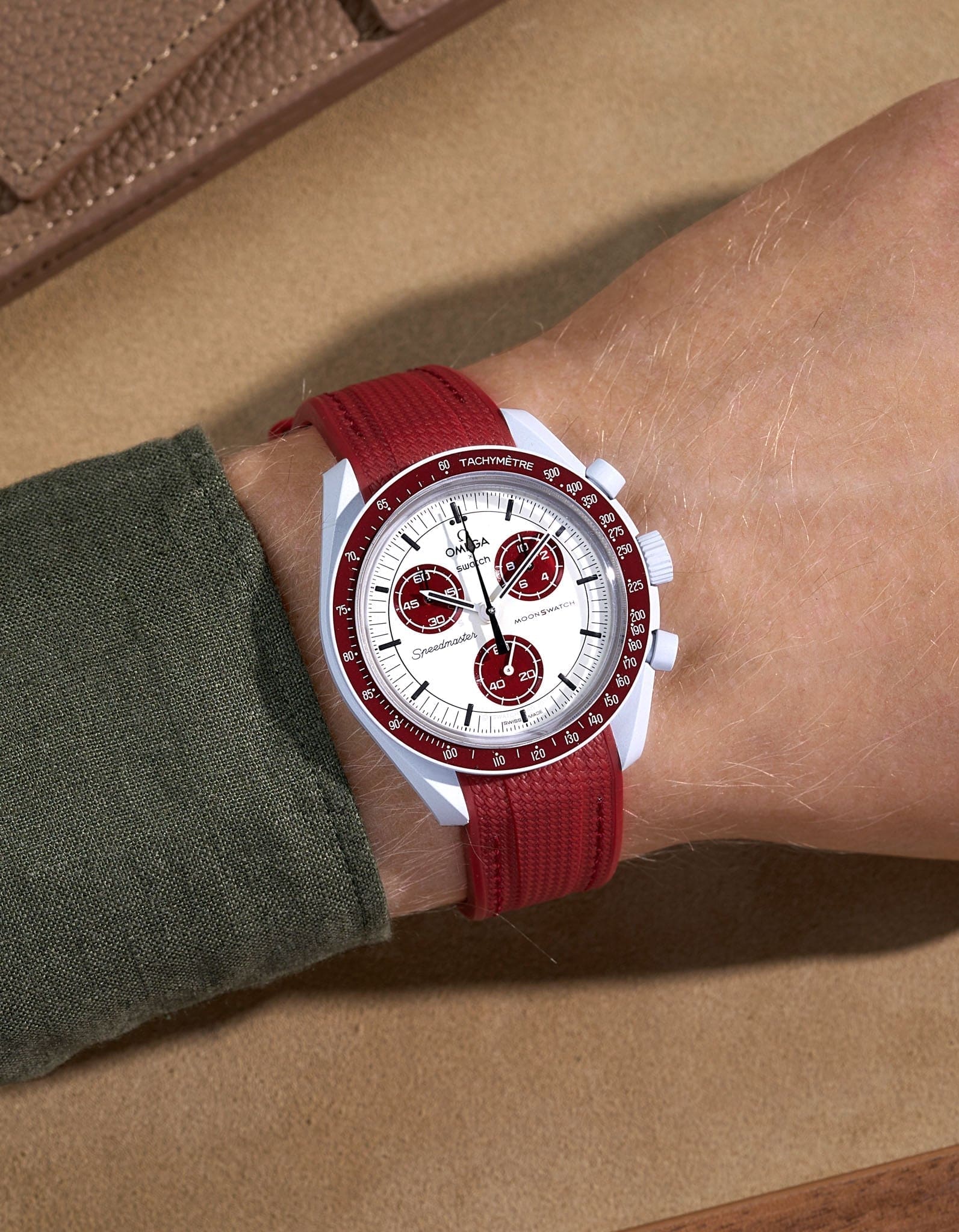 Λουράκι Ρολογιού από Καουτσούκ Burgundy 20mm