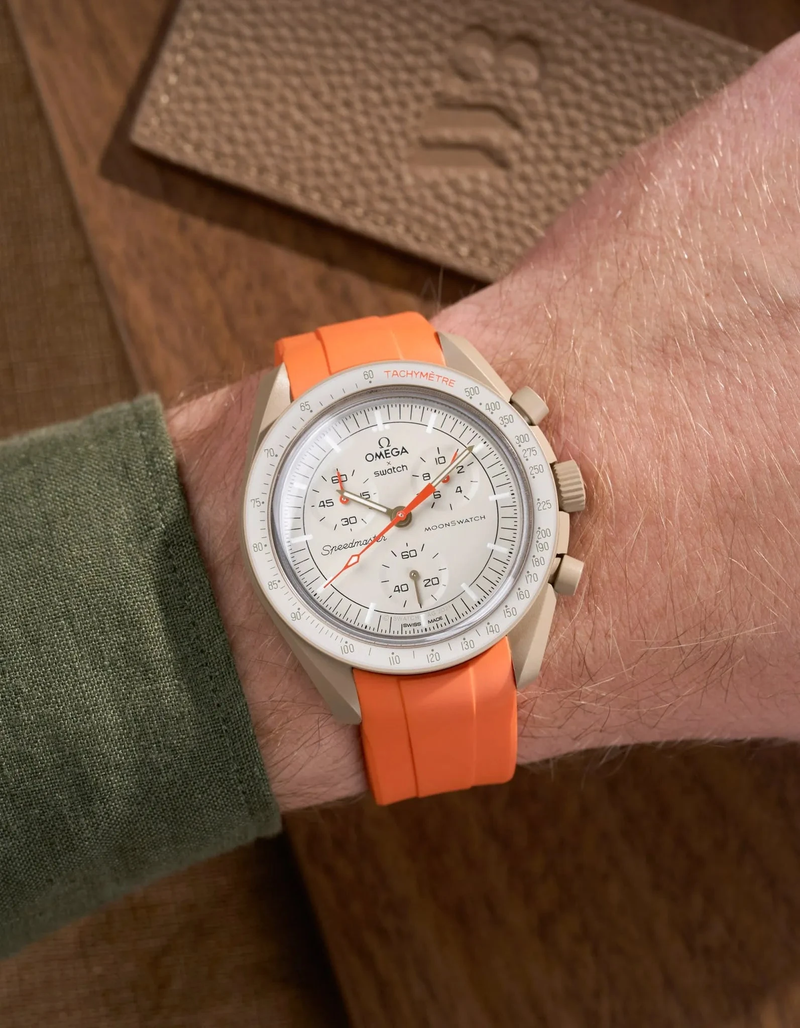 Cinturino in gomma curva – Arancione