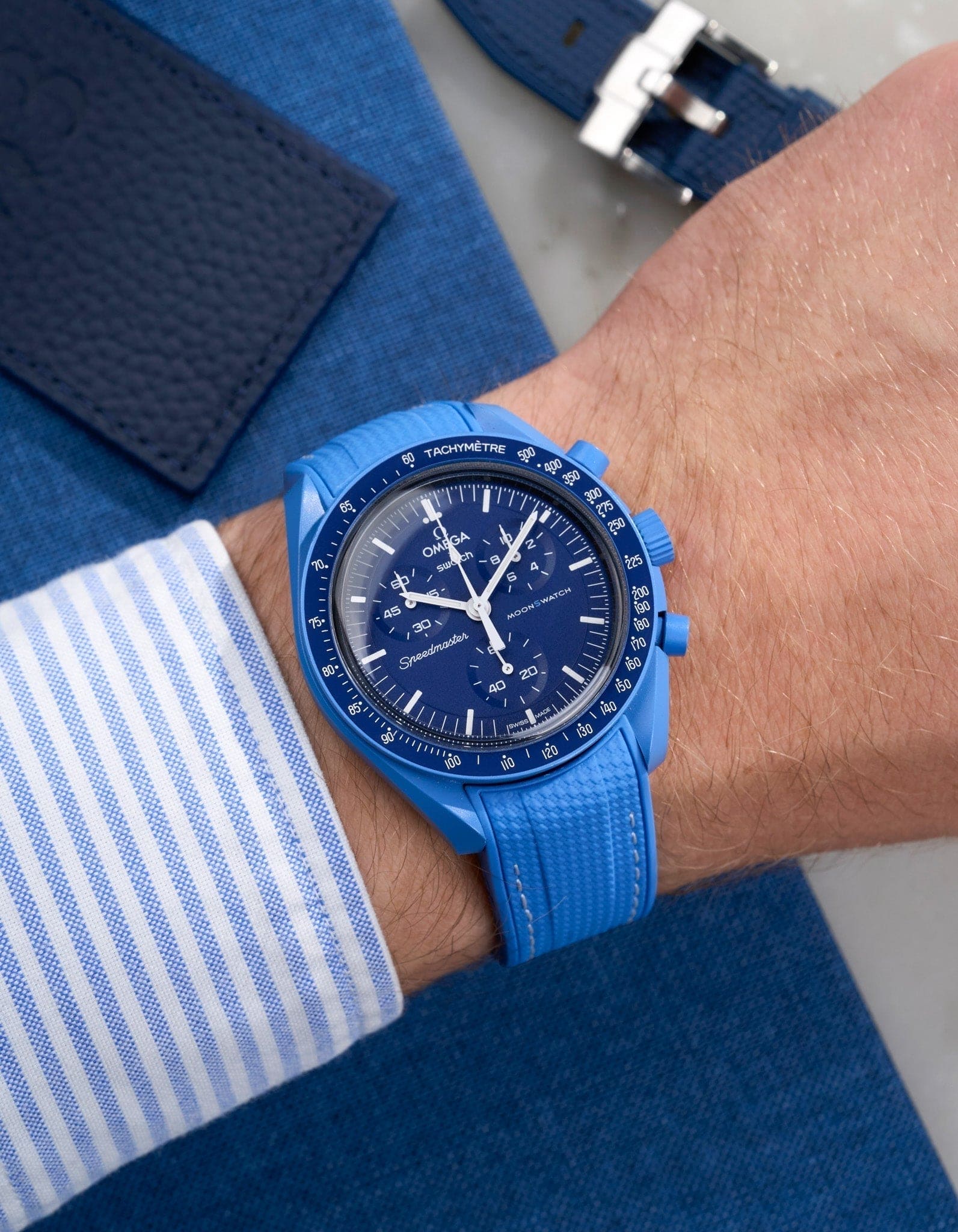 Cinturino in gomma Vertech Curvo – Neptune Blue