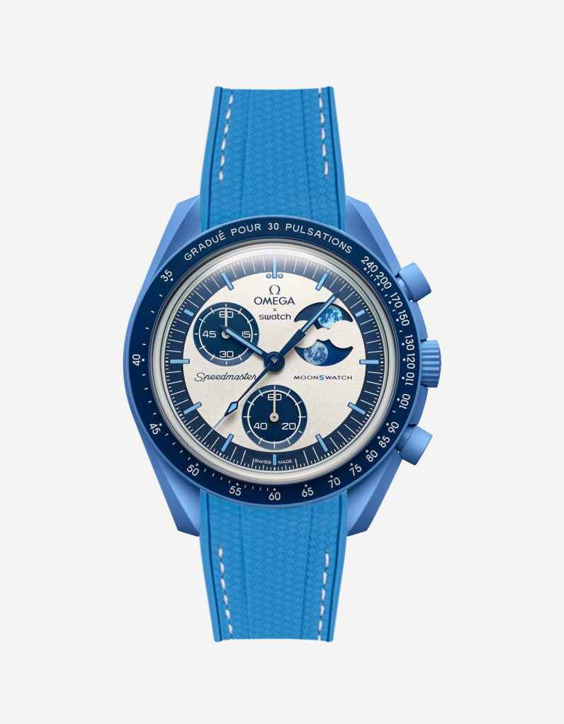 Relógio Azul com Bracelete