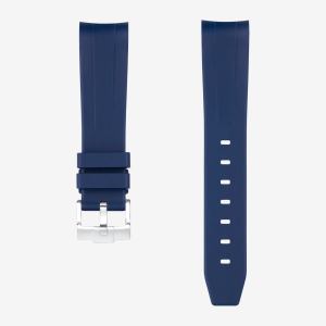 Curved Rubber Strap - Blue